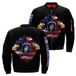 U.S 173rd AirBorne Hero Of America Over Print Jacket