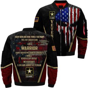 I have seen and done things proudly Army 3D full print jacket