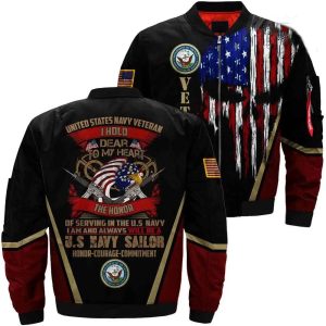 US Navy veteran i hold dear to my heart the honor of serving in the 3D full print jacket