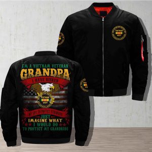Vietnam Vets Pick Up Over Print Jacket