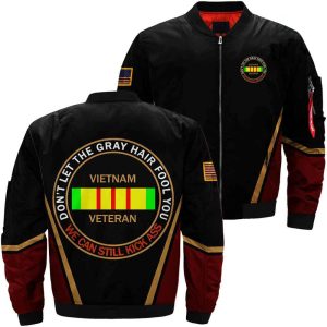 Don’t let the gray hair fool you Vietnam Veteran we can still kick ass jacket