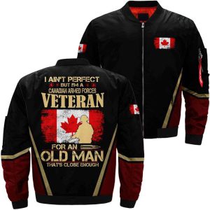 Canadian Armed Forces veteran 3D full print jacket