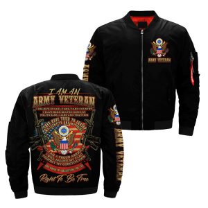 I Am An Army veteran… Over Print Jacket