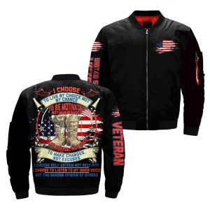 I choose To live by choice not by chance To be motivated… Over Print Jacket