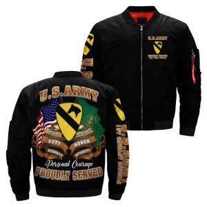 US Army 1st Cavalry Division Flight Over Print Jacket
