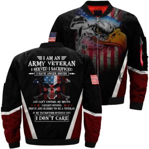 I am an Army veteran i served i sacrificed 3D full print jacket