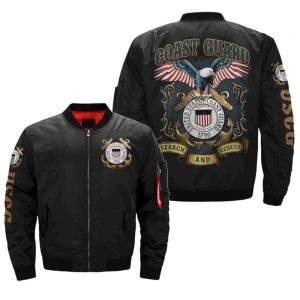 U.S Coast Guard, Search & Rescue Over Print Jacket